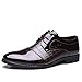 YangXieJiang Lace Up Patent Leather Dress Shoes Formal Wedding Oxford 8015