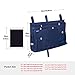 Surblue Caddy Hanging Organizer Bedside Storage Bag for Bunk and Hospital Beds, Blue, L