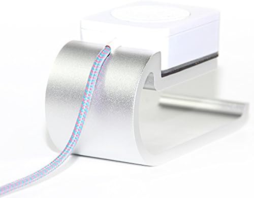 [MFI Certified] 3 in 1 Apple Watch Charging Cable, Aluminum Dock, &amp; Phone Stand - 5 Foot Apple Watch Charger - Apple Watch Charger 38mm &amp; 42mm, Apple Watch Series 1 / 2 (Pink/Blue)