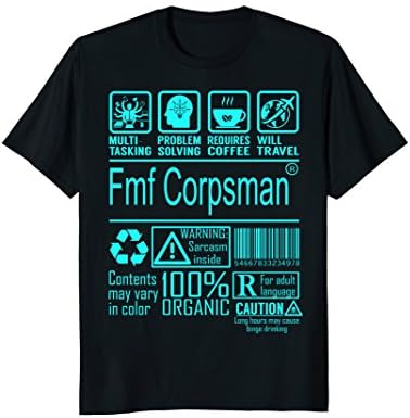 Fmf Corpsman Multitasking Job Title Shirts