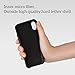 iPhone X Case, iPhone 10 Case, Muti-layer Matte Hard PU Leather Cover Shock Absorbing Case Microfiber Soft Lining Cloth Cushion Shell [Supports Wireless Charging] for Apple iPhone X 10 Edition (Black)