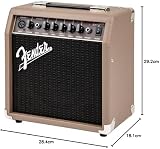 Fender Acoustasonic 15 Combo Guitar Amp 15W Brown with Chorus view 3