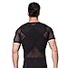 HANERDUN Mens Slimming Body Shaper with Zipper Compression Shirt Slim Shapewear