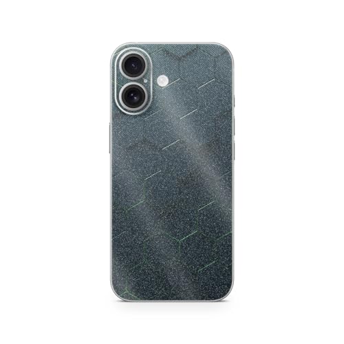 Glossy Glitter Phone Skin Compatible with Apple iPhone 17 - Acid Hex - Premium…