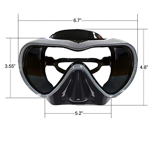 Rongbenyuan Swimming Mask Goggles with Nose Cover Diving Scuba Snorkel