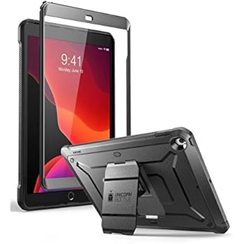 SUPCASE Designed for iPad 10.2 2019 Case, [Unicorn Beetle Pro Series] with Built-in Screen Protector and Dual Layer Full Body Rugged Protective Case for iPad 10.2 Inch 2019, iPad 7th Generation(black)