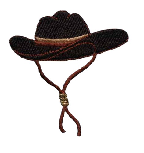 ID #0574 Cowboy or Cowgirl Hat Iron on Applique Patch