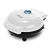 Dash DMS001WH Mini Maker Electric Round Griddle for Individual Pancakes, Cookies, Eggs & other on the go Breakfast, Lunch & Snacks with Indicator Light + Included Recipe Book - White primary