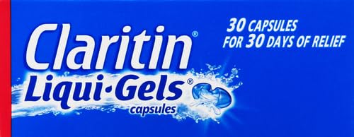 Claritin Liqui-Gels 24 Hour Allergy Relief, Non-Drowsy Allergy Medicine, Loratadine Antihistamine Capsules, 30 Count