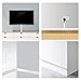 Kootek 157 Inch (1.18''W x 0.59''H) On-Wall Cord Cover Raceway Kit - Cable Management Concealer Wire Hider Cords Organizer Wrap for TV Desk Table Computer Home Office, White