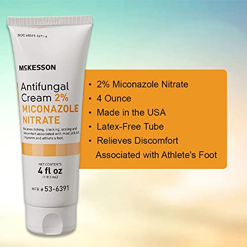 McKesson Antifungal Cream, 2 Miconazole Nitrate, Relives Jock Itch