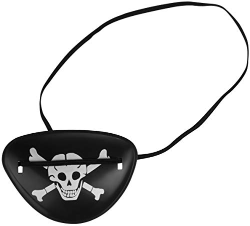 Balinco Piratenset 5-teilig bestehend aus Säbel + Augenklappe + Goldener Ohrring + Fernrohr + Totenkopfbeutel - Kostüm… – Bild 4