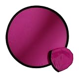 BZANY® Pink Toy Pocket Fan Flying Disc With Pouch (Pack Of 6)