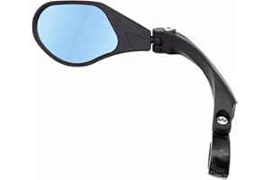 Hafny New Handlebar Bike Mirror, HD,Blast-Resistant, Glass Lens, HF-M903-FR01 (HF-MR088) (Anti-glare Blue Left)