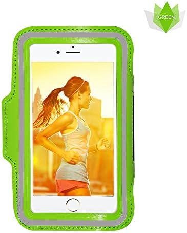 Iphone 6/6s Armband Sports Armband Screen Protector for Iphone 6s, 5, 5s, 5c with Key Holder (green)