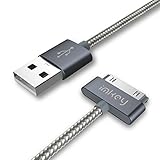 IMKEY Apple Certified 6.5 Feet 30-Pin To USB Sync and Charging, Gray, Size 6.5