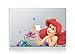 (#Mrmaid#2) Mermaid Full Size Colored Cartoon Character Decal Sticker for MacBook Laptop Air Pro Retina 13 13.3 Inch Cool