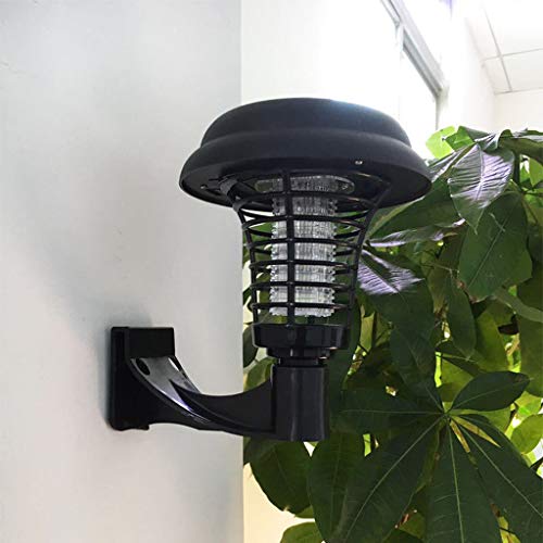 Euone Pest Control, Solar Powered LED Light Pest Bug Zapper Insect Mosquito Killer Lamp Garden Lawn
