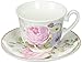 Delton Products Porcelain Adult Size Cup & Saucer with Matching Keepsake Box, Pink/Rose