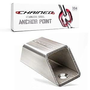 CHAINED 12 Stainless Steel, No Weak Points, Ground Anchor, Wall Anchor, Bike Anchor, Motorcycle Ground Anchor, Bike Wall…