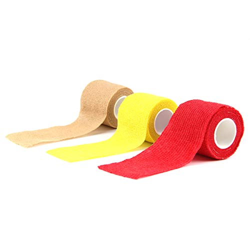 AUPCON Self Adhesive Bandage Vet Tape Cohesive Bandages Bulk Self Adherent Wrap Non-Woven for Pets Animals & Ankle Sprains & Swelling Supply, FDA Approved