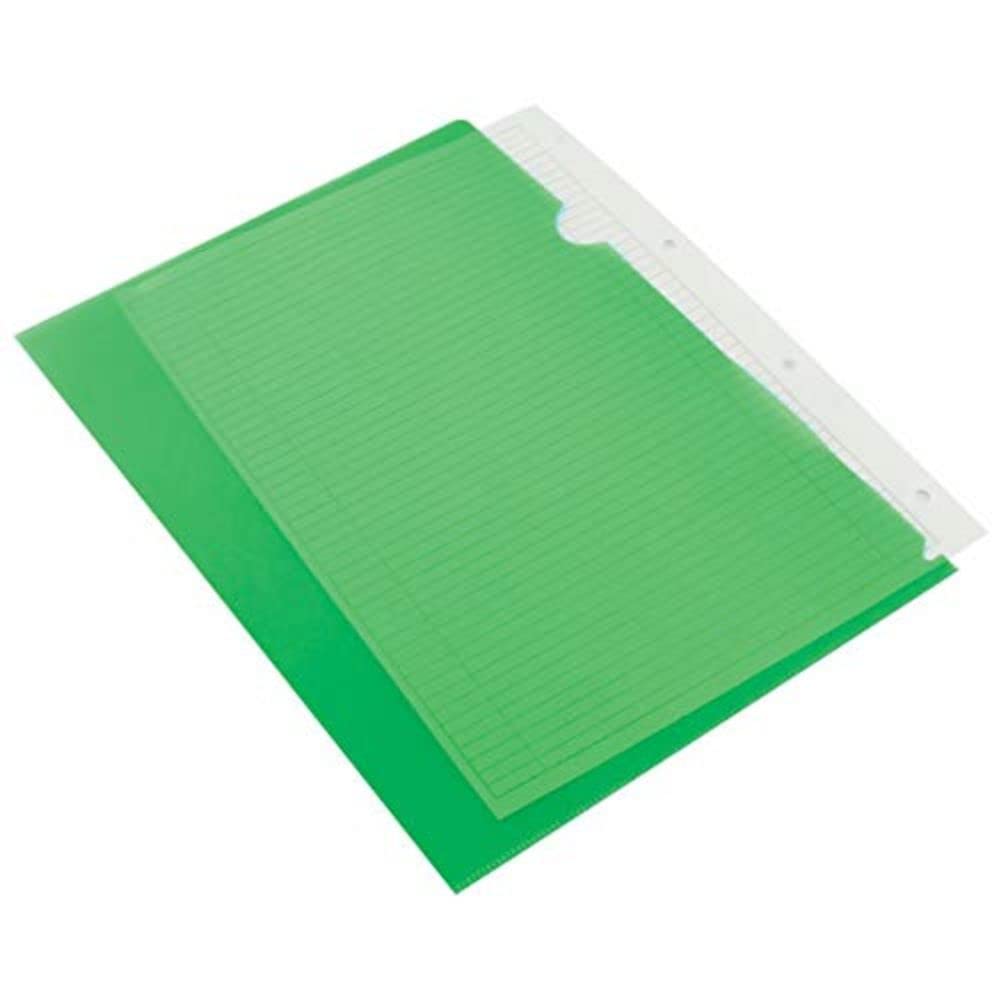 Q-Connect A4 Cut Flush Folder - Green (Pack of 100)