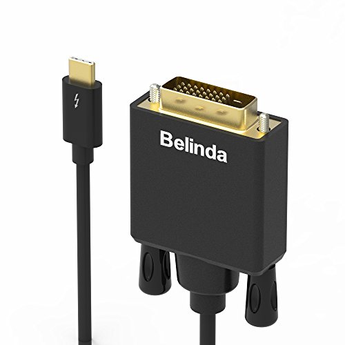 USB C TO DVI CABLE,Belinda USB 3.1 Type C (USB-C) to DVI Adapter Cable 6FT for 2017 MacBook Pro/Samsung Galaxy S8