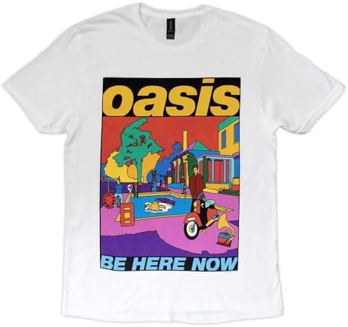 OASIS be here now Tシャツ xlarge anvil90後期 Amazon.com: Oasis T Shirt Be Here Now Illustration Band Logo
