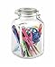 Anchor Hocking 106-Ounce Glass Jar with Hermes Clamp Top Lid, Set of 2, Clear -