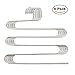 6 pack, Larnn S-shape Stainless Steel Hanger with 5 Layers storage rack for Clothes