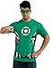 Rubie's mens Dc Comics Men's Green Lantern T-shirt With Eye Mask and Ring Party Supplies, Green, Medium US