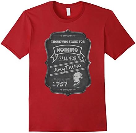Mens Cool Alexander Hamilton Quote T-Shirt 3XL Cranberry