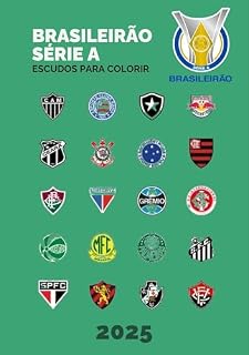 Livro Escudos para colorir | Brasileirão Serie A - 2025