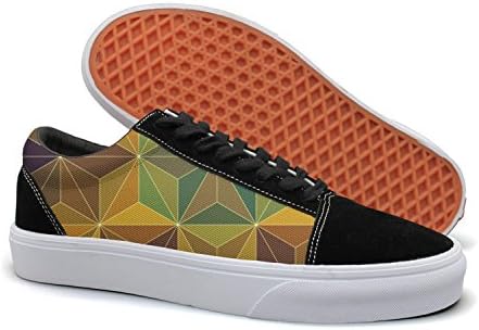 HMAG Mens' Skate Shoes Jogging Shoes Triangle Star Lightweight Sneaker For Casual Outfits