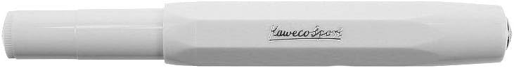 Kaweco SKYLINE SPORT Fountain Pen White I Premium Writing Pen for Ink Cartridges 13 cm in Modern Design and Colour I Nib: B (Broad) - Image 3