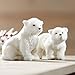 RAZ Imports Polar Bear Figurine/Christmas Ornaments — Set of 2 Faux Fur Ornaments