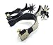 American Heritage Jingle Bob Spurs 10 Point Rowl Engraved Silver