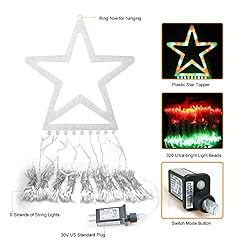 FUNIAO Christmas Decoration Lights, 320 LED Star