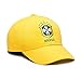 Brazil CBF Adjustable Snapback Team Color Curved Bill Soccer Hat, One Size, Yellow