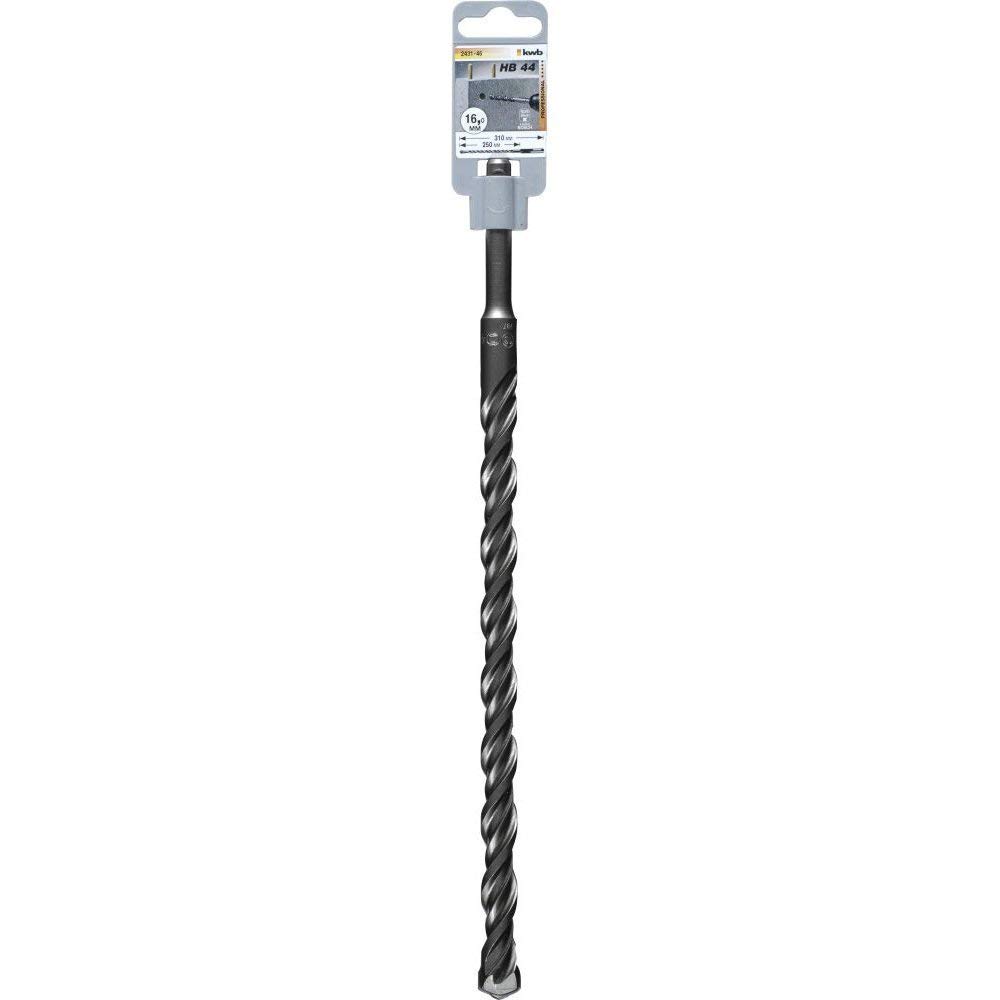 kwb SDS Plus HB 44 Hammer Drill Ø 16.0 mm 243146 (Length 310 mm, high temperature soldered carbide cutting edge)
