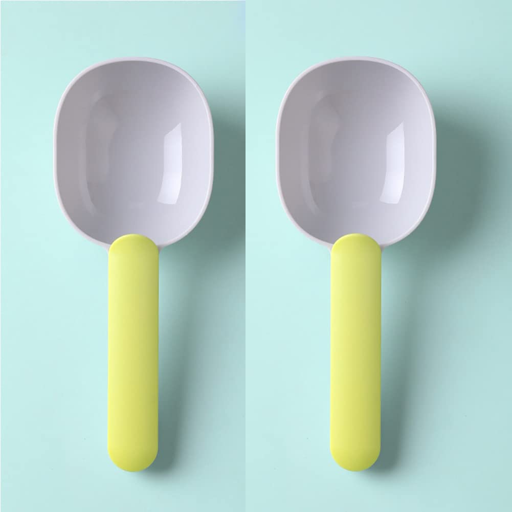 croselyu Pet Feeding Spoon, Dog Food Spoon, Dog Food Shovel ABS Dog Food Shovel Spoon, Cat Food Shovel, 2 Pce (green)