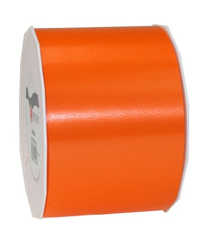 PRAESENT - America Curling Ribbon Orange 90 mm width, 91 m length