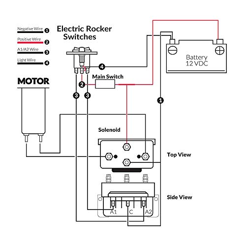 Carrfan Anchor Windlass Up Down Toggle Switch Panel with 12V LED Indicator - Thumbnail 5