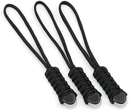 ZaneGear 3 Premium Tactical Knife/Gear Lanyards Made in USA | for Tactical Outdoor Gear & Pocket Knives Such as Benchmade +More | Zipper Pulls/Survival Keychain Lanyards