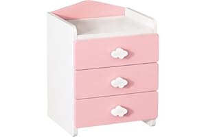 CEONIC Pink Nightstand Side End Table with 3 Drawers, Chic Nightstand Storage for Kids Girls Bedside Table, Pink Modern Nightstand