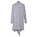 Merryfun Women's Tassels Hem Cloak Blouses Poncho Shirt Gray M