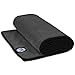 Youphoria Yoga Microfiber Non-Slip Towel - Hot Yoga Mat Towel for Enhanced Grip and Sweat Absorption - Black with Black Stitching