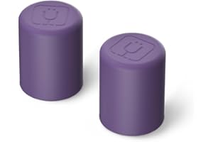 BrüMate Magnetic Straw Caps - Silicone Straw Caps 2 pack - Compatible with All Era and Resa Tumblers (Dark Aura)