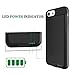 Battery Case for iPhone 8/7 Slim, Vorcsbine 3000mAh Charger Case Support iPhone Charge Port and Headphones (4.7 inch)-Black