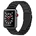 Fwheel Compatible With Apple Watch Band 42mm&44mm,Stainless Steel Replacement Smart Watch Band with Double Button Folding Clasp Compatible With Apple Watch Series4,3,2,1,Sport,Edition(Black 42mm)